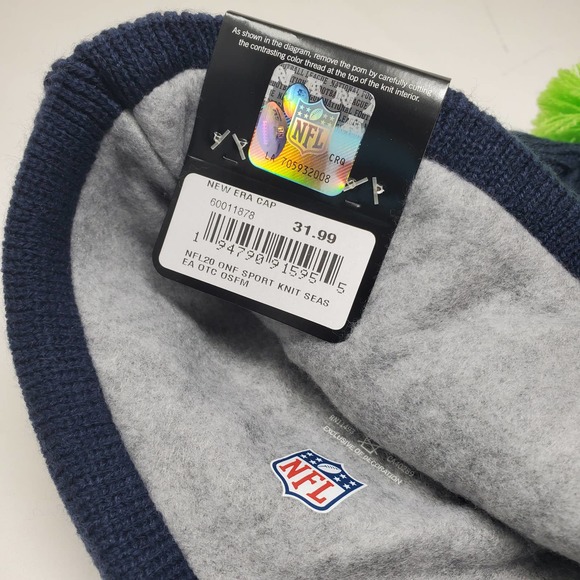 NEW 2020 NFL NEW ERA ON FIELD SIDELINE BEANIE - Carolina Panthers - Picture 3 of 4